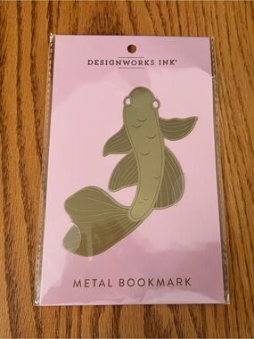 DesignWorks Ink Metal Brass Koi Metal Bookmark